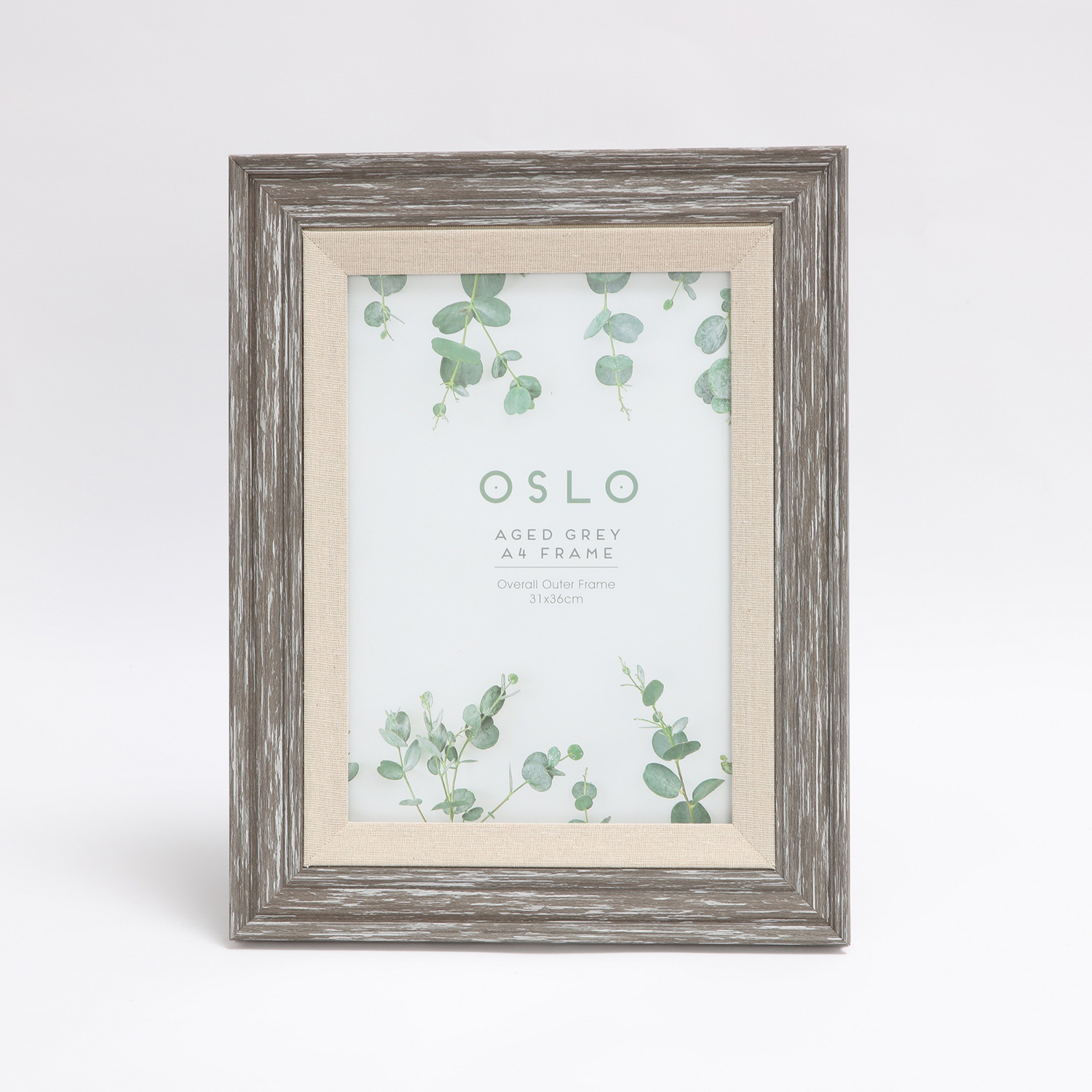 Oslo Aged Grey Photo Frame 8x12" (A4) Home Store + More